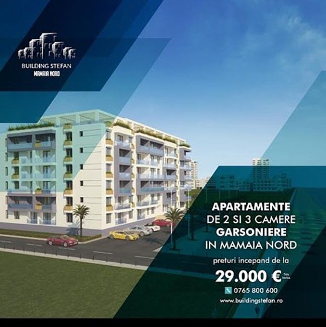 Apartamente și garsoniere în Mamaia Nord cu prețuri începând cu 29.000 EURO 