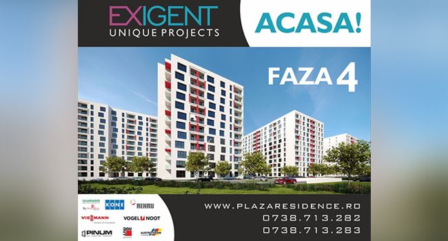 Plaza Residence- Investiție sigură pentru viitor! (P)