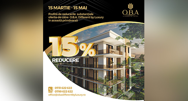 Ofertă specială OBA different by luxury! (P)