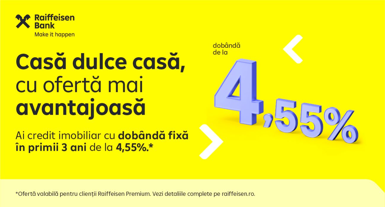 Raiffeisen Bank participă la TNI EVOLUTION: De ce merită să alegi o dobândă fixă atunci când îți cumperi o casă