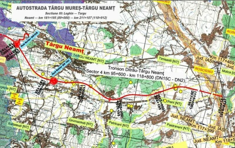 Încep lucrările pentru etapa a III-a a Secțiunii III Leghin – Târgu Neamț