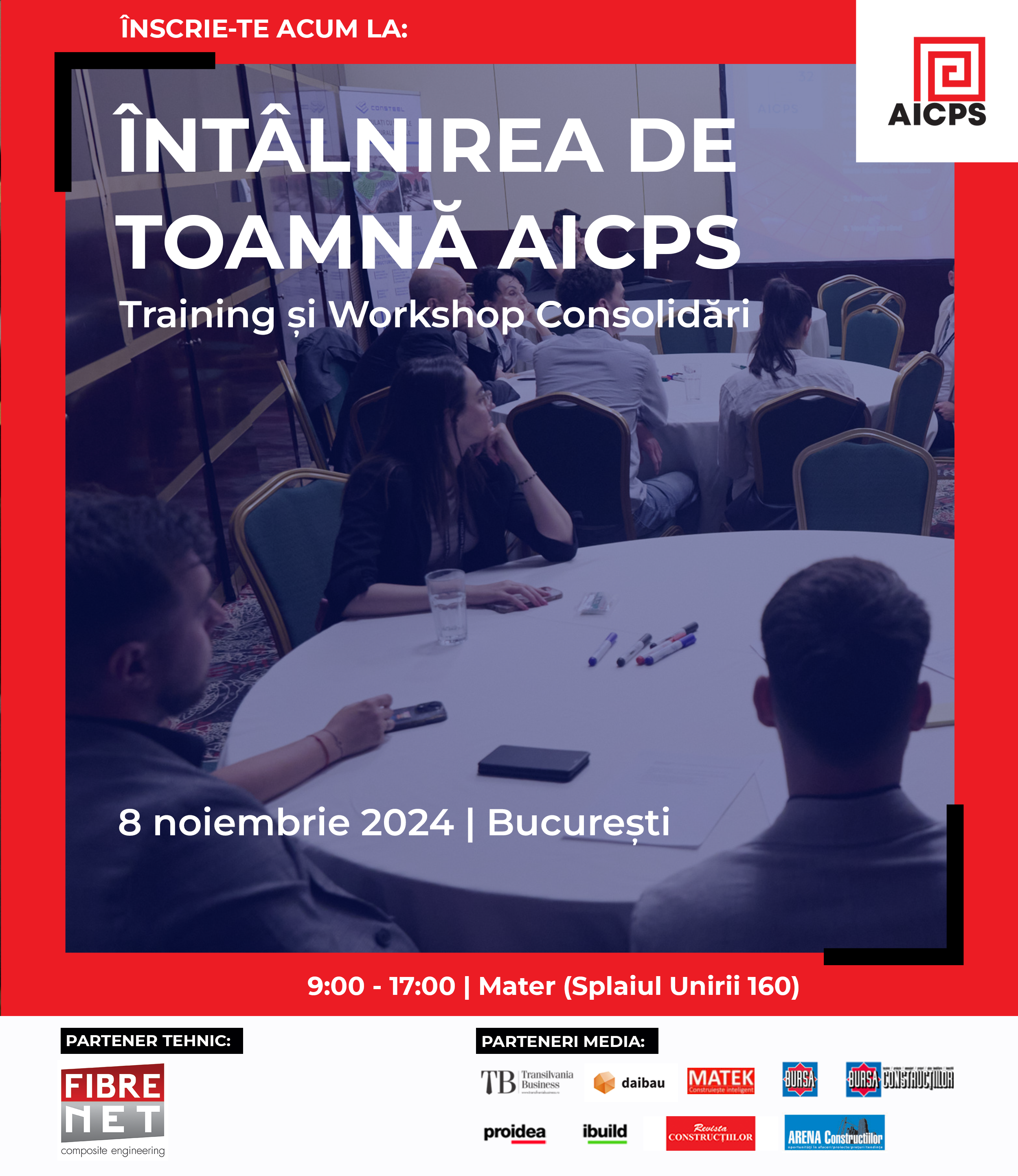 Întâlnirea de toamnă AICPS 8 Noiembrie 2024: Training și Workshop consolidări