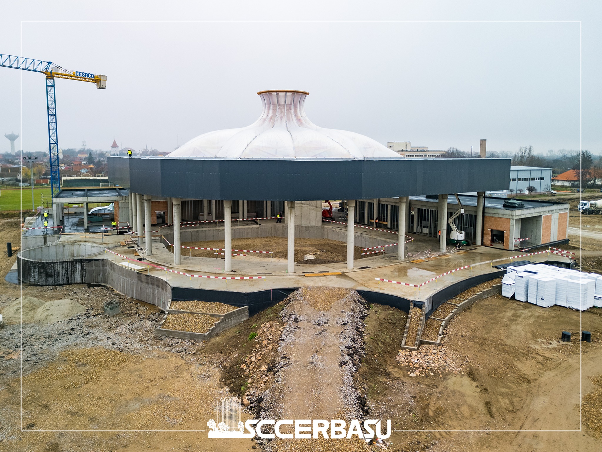 Constructii Erbasu continua lucrarile la Aquaparkul din Salonta