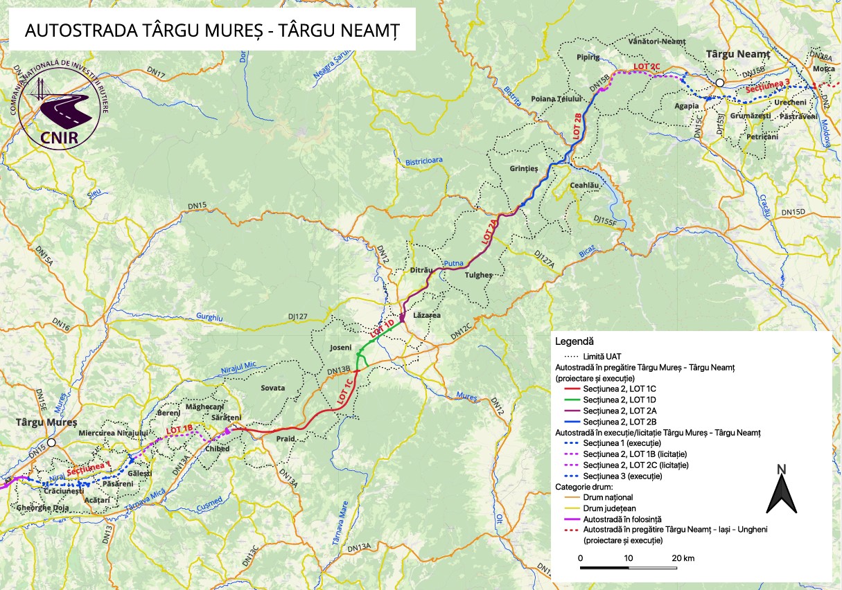 Autostrada Unirii A8 Lotul Pipirig – Vanatori Neamt: Noua oferte pentru supervizarea lucrarilor