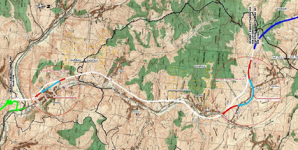 Autostrada A3 Brasov – Oradea: Traseu deviat pentru Nadaselu – Mihaiesti