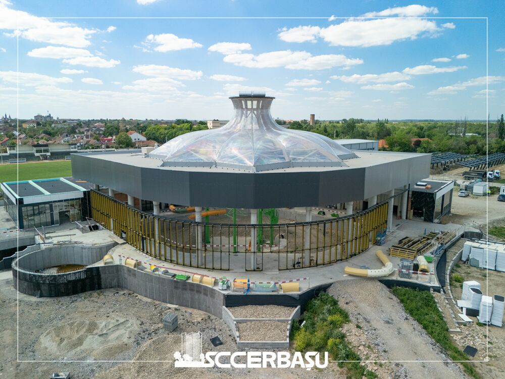 Constructii Erbasu continua construirea Aquaparkului Toldi din Salonta