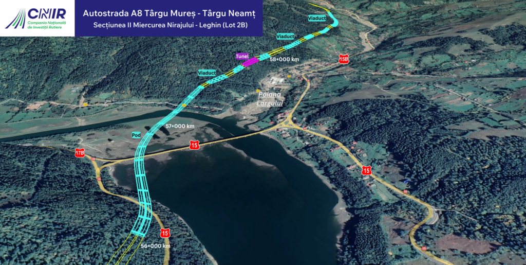 Autostrada A8, Sarateni – Pipirig: Constructorii au acces pe tot amplasamentul sectiunii montane