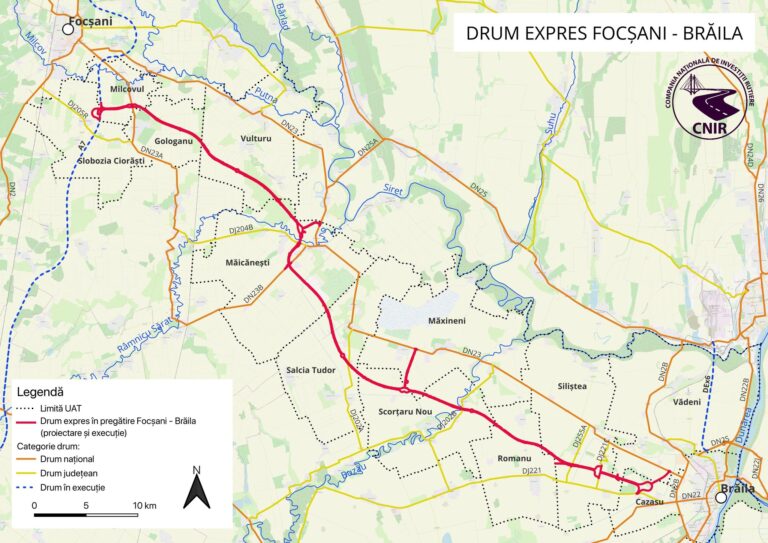 Drumul Expres Focsani – Braila: Vor fi expropriate imobile de peste 36 mil lei