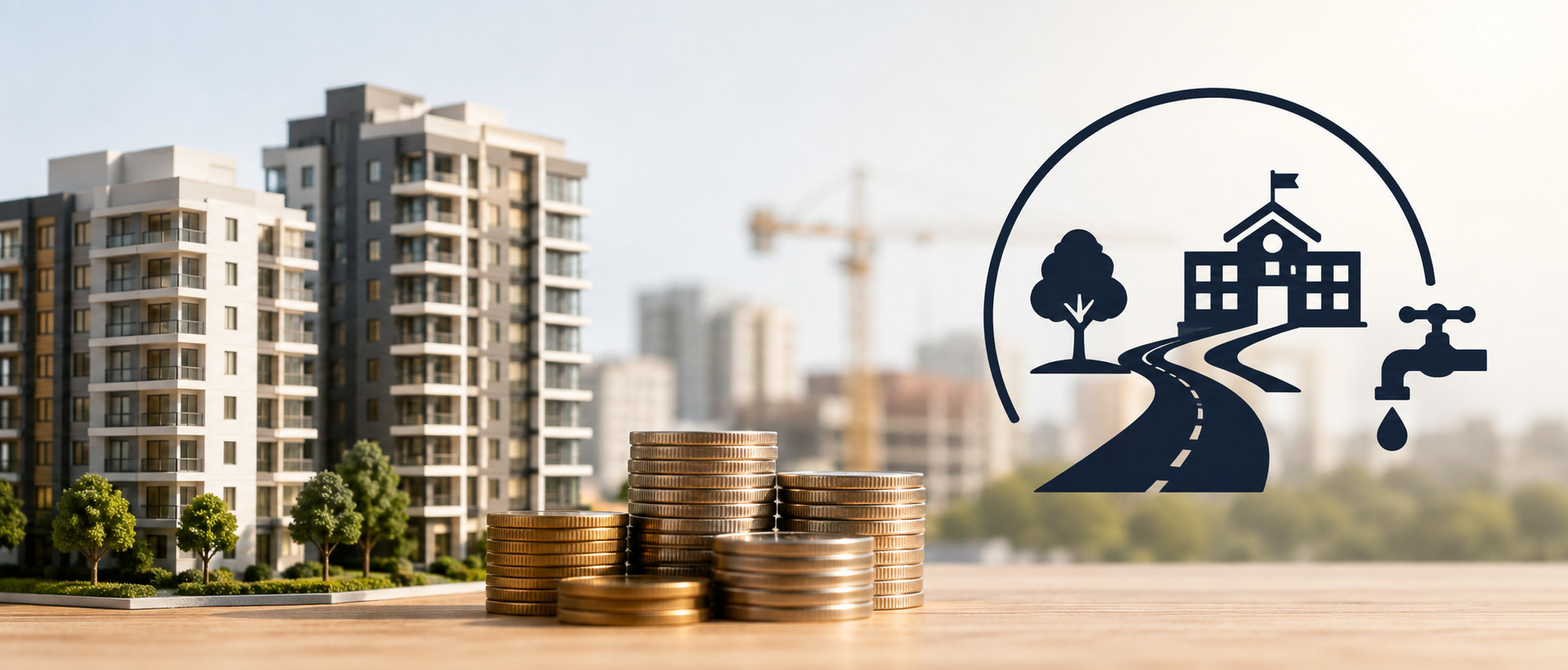 Taxă nouă pentru marii dezvoltatori imobiliari. Banii vor finanța drumuri, utilități, școli și creșe în noile cartiere