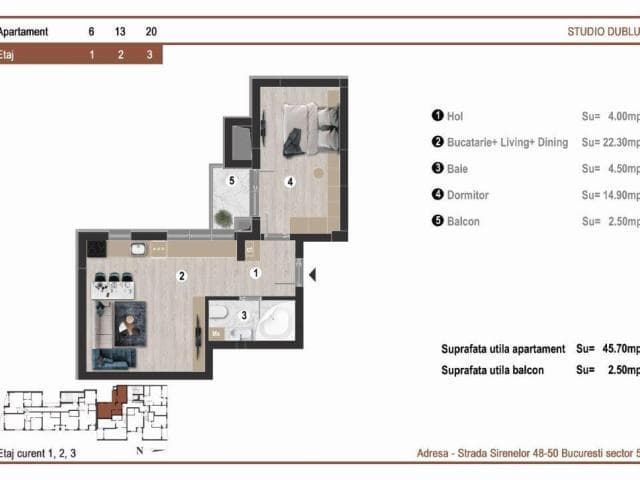 Apartament nou 2 camere, zona JW MARRIOTT GRAND HOTEL BUCUREȘTI, finisaje premium - 5