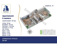 Apartament 3 camere, zona  Auchan Militari - Imagine 10