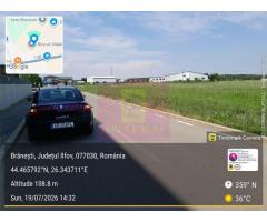 Branesti - Teren 3300 mp vizavi de blocurile Makita