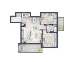 Apartament 3 camere | Balcoane 16.2 mp | Etaj 1 | Turnisor