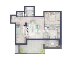 Apartament 3 camere | Balcon 22.2 mp | Etaj 3 | Turnisor