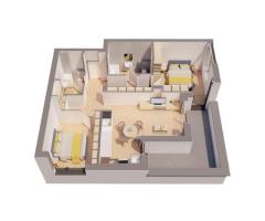 Penthouse NOU 3 camere - ARED LANGA AFI - direct de la dezvoltator