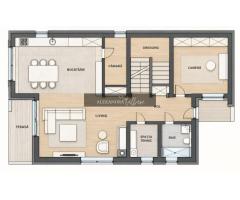 Casa individuala NZEB, 5 camere, 3 bai, P+ET+POD, Someseni - Imagine 5