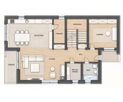Casa individuala NZEB, 5 camere, 3 bai, finisata, P+ET+POD, Someseni - Imagine 5