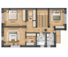 Casa individuala NZEB, 5 camere, 3 bai, finisata, P+ET+POD, Someseni - Imagine 7