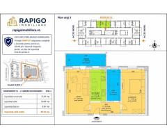 Apartamentul nr. 31 | 2 camere decomandat | Etaj 3 | Terasă 8,60 mp |
