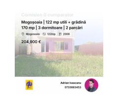Mogoșoaia | 122 mp utili + grădină 170 mp | 3 dormitoare | 2 parcări