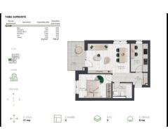 COM 0% Apartament nou cu 2 camere, bucatarie inchisa | Denya Forest - Imagine 11