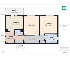 Apartament 3 camere ,68 mp, Str.Moldovei-Rogerius - Imagine 10