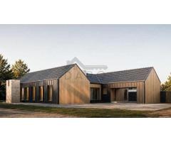 Casa individuala superba, cu arhitectura scandinava, moderna - langa padure, teren generos