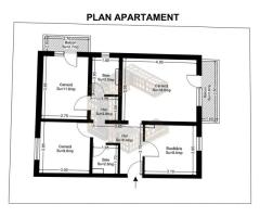 Apartament cu 3 camere, etajul 1, renovat, zona Dambovita - Imagine 7