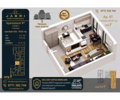 Apartament 07, Corp F – Studio | 40,29 mp | Jabri Nord Residence