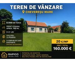 Teren vanzare-8000 m2-Cheveresu Mare -100 m front stradal