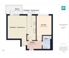 Apartament 2 camere mobilat | Nusco City Faza 2 - Imagine 7