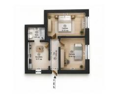 Apartament la cheie cu 2 camere la casa in Parneava Comision 0% - Imagine 3