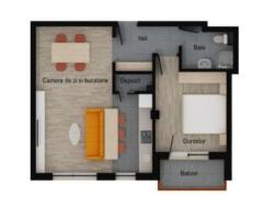 Apartament 2 camere, depozitare, etaj intermediar, balcon, garaj, boxa - Imagine 4