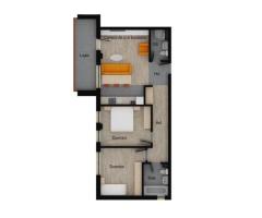 Apartament 3 camere, 2 bai, etaj intermediar, balcon, garaj, boxa - Imagine 6