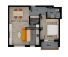 Apartament 2 camere, depozitare, etaj intermediar, balcon, garaj, boxa - Imagine 4