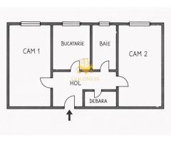 2 camere decomandate | Central, Mihai Viteazu| Etaj 2, orientat Sud| - Imagine 6