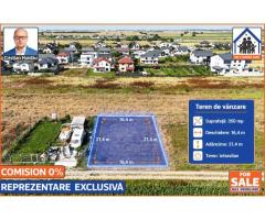 Teren pt casa in Comuna Berceni Ilfov | 350mp (21.4x16.4) | Comision 0