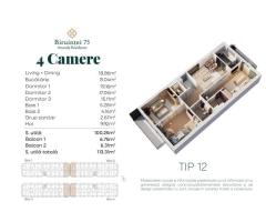 Direct dezvoltator - Apartament 4 camere - Biruinței 75 - Imagine 8