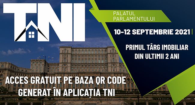 Începe Târgul Național Imobiliar TNI 10-12 septembrie 2021 Palatul Parlamentului, Sala Unirii