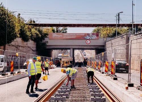 Constructii Erbasu avanseaza cu lucrarile la liniile de tramvai din Bucuresti